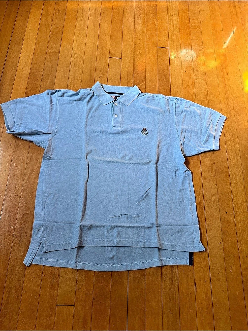 Chaps Ralph Lauren light blue Cotton logo Polo Shirt men’s XL